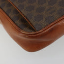 CELINE Macadam Canvas Clutch Bag PVC Brown Auth bs14536-5