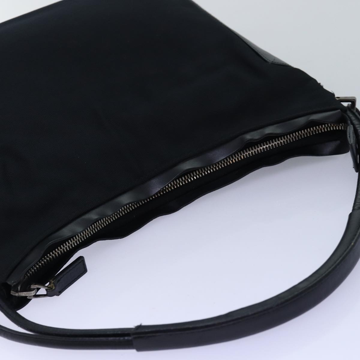 GUCCI Shoulder Bag Canvas Black 001 3766 Auth bs14537