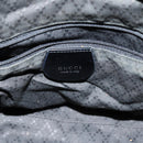 GUCCI Bamboo Shoulder Bag Canvas Black 000 1998 0531 Auth bs14538-19