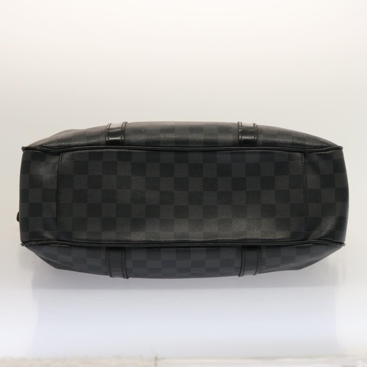 LOUIS VUITTON Damier Graphite Tadao 2way Hand Shoulder Bag N51192 Auth bs14558