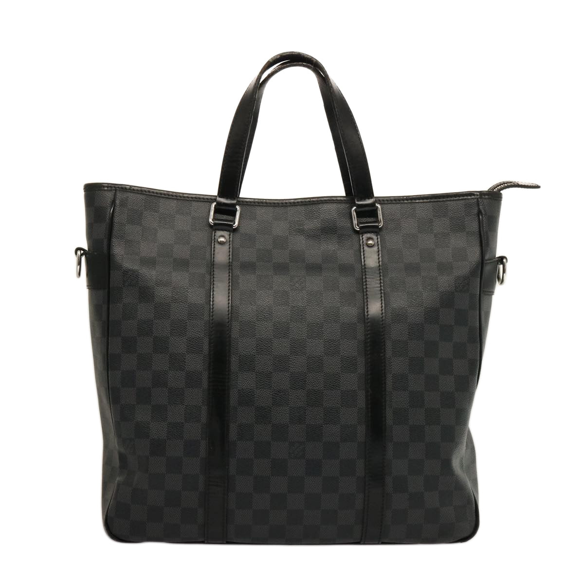 LOUIS VUITTON Damier Graphite Tadao 2way Hand Shoulder Bag N51192 Auth bs14558