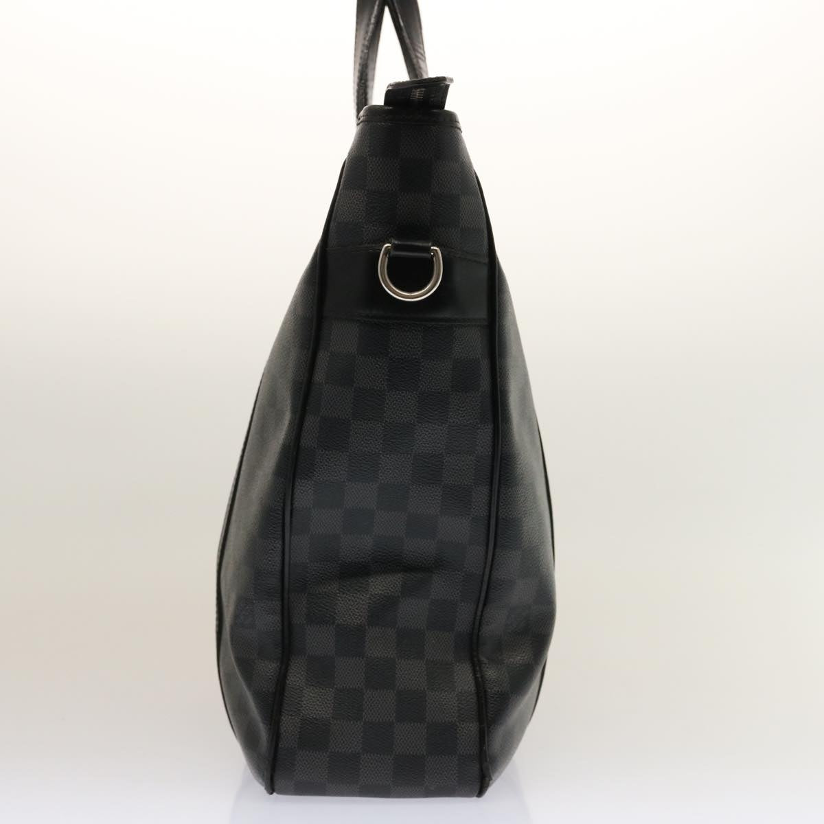 LOUIS VUITTON Damier Graphite Tadao 2way Hand Shoulder Bag N51192 Auth bs14558