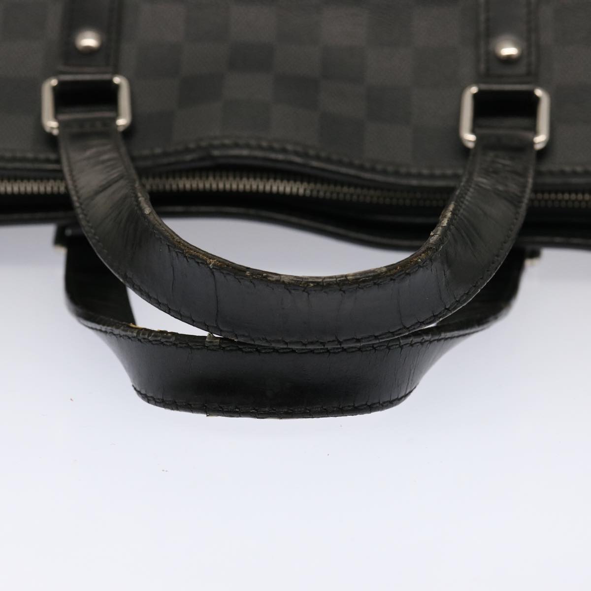 LOUIS VUITTON Damier Graphite Tadao 2way Hand Shoulder Bag N51192 Auth bs14558