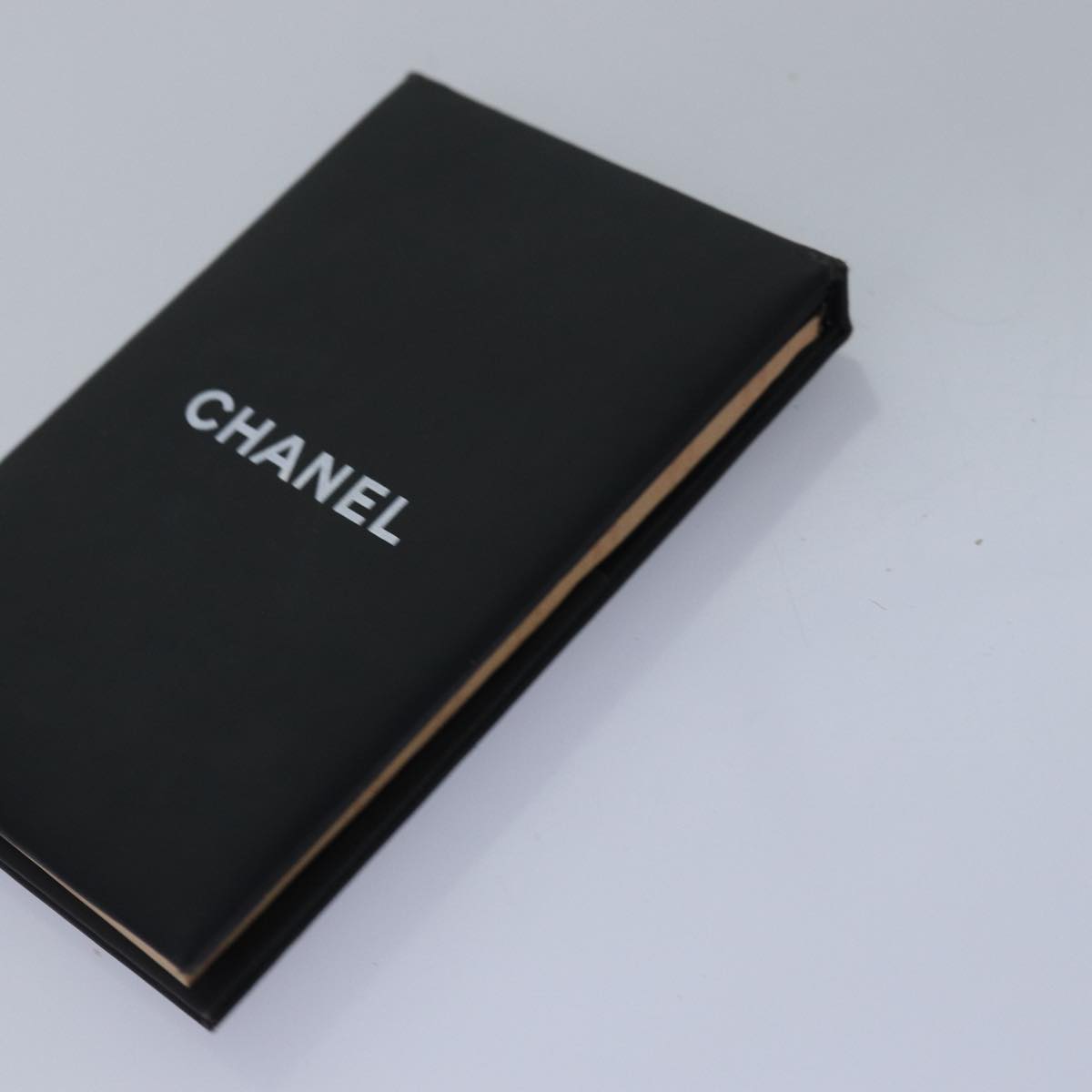 CHANEL Wallet Leather 4Set Orange Black CC Auth bs14579