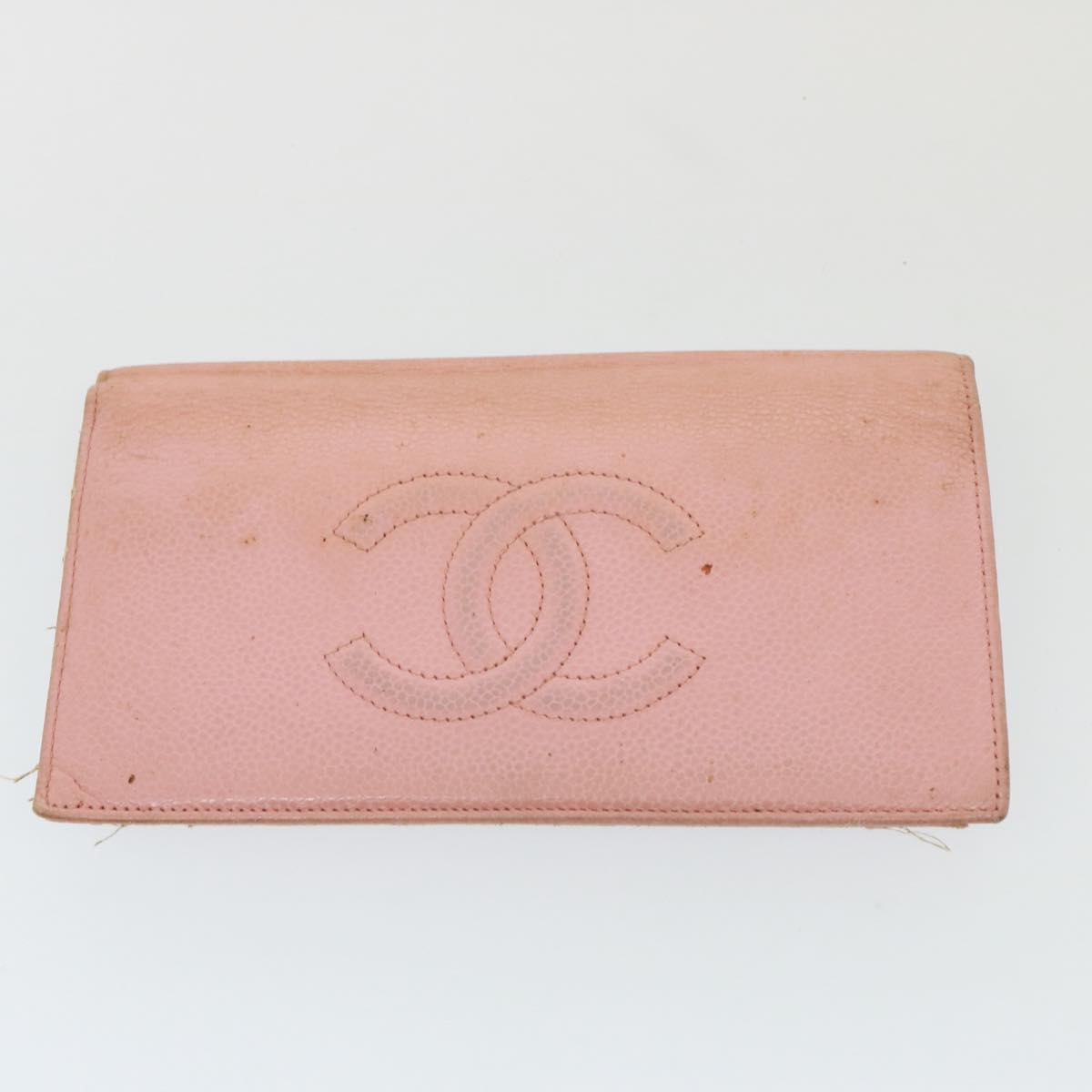 CHANEL Wallet Leather 5Set Pink Black CC Auth bs14596 - 0