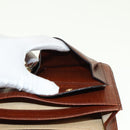 BALLY Clutch Bag Leather 2Set Black Brown Auth bs14608-11