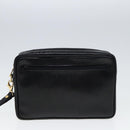 BALLY Clutch Bag Leather 2Set Black Brown Auth bs14608-12