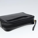 BALLY Clutch Bag Leather 2Set Black Brown Auth bs14608-15