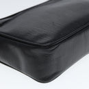 BALLY Clutch Bag Leather 2Set Black Brown Auth bs14608-18