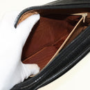 BALLY Clutch Bag Leather 2Set Black Brown Auth bs14608-20