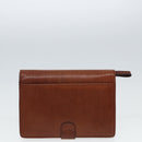 BALLY Clutch Bag Leather 2Set Black Brown Auth bs14608-3