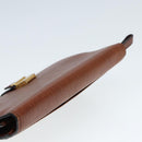 BALLY Clutch Bag Leather 2Set Black Brown Auth bs14608-5