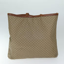 CELINE Macadam Canvas Hand Bag PVC Leather 4Set Brown Beige Auth bs14619-3