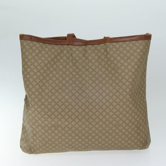 CELINE Macadam Canvas Hand Bag PVC Leather 4Set Brown Beige Auth bs14619