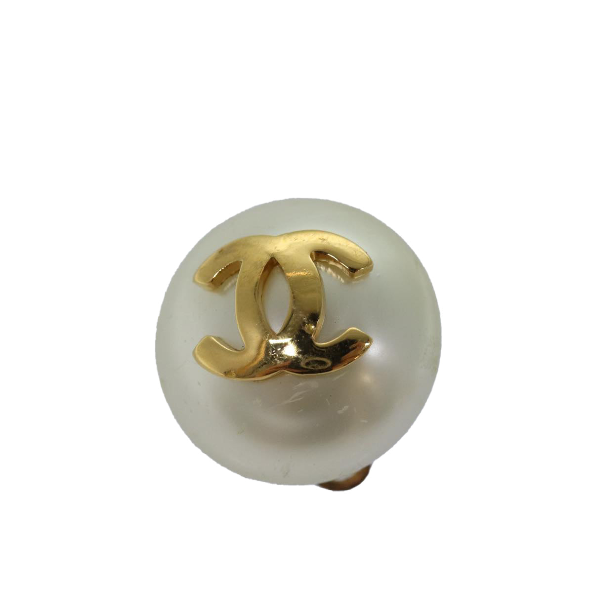 CHANEL Earring Gold CC Auth bs14624 - 0