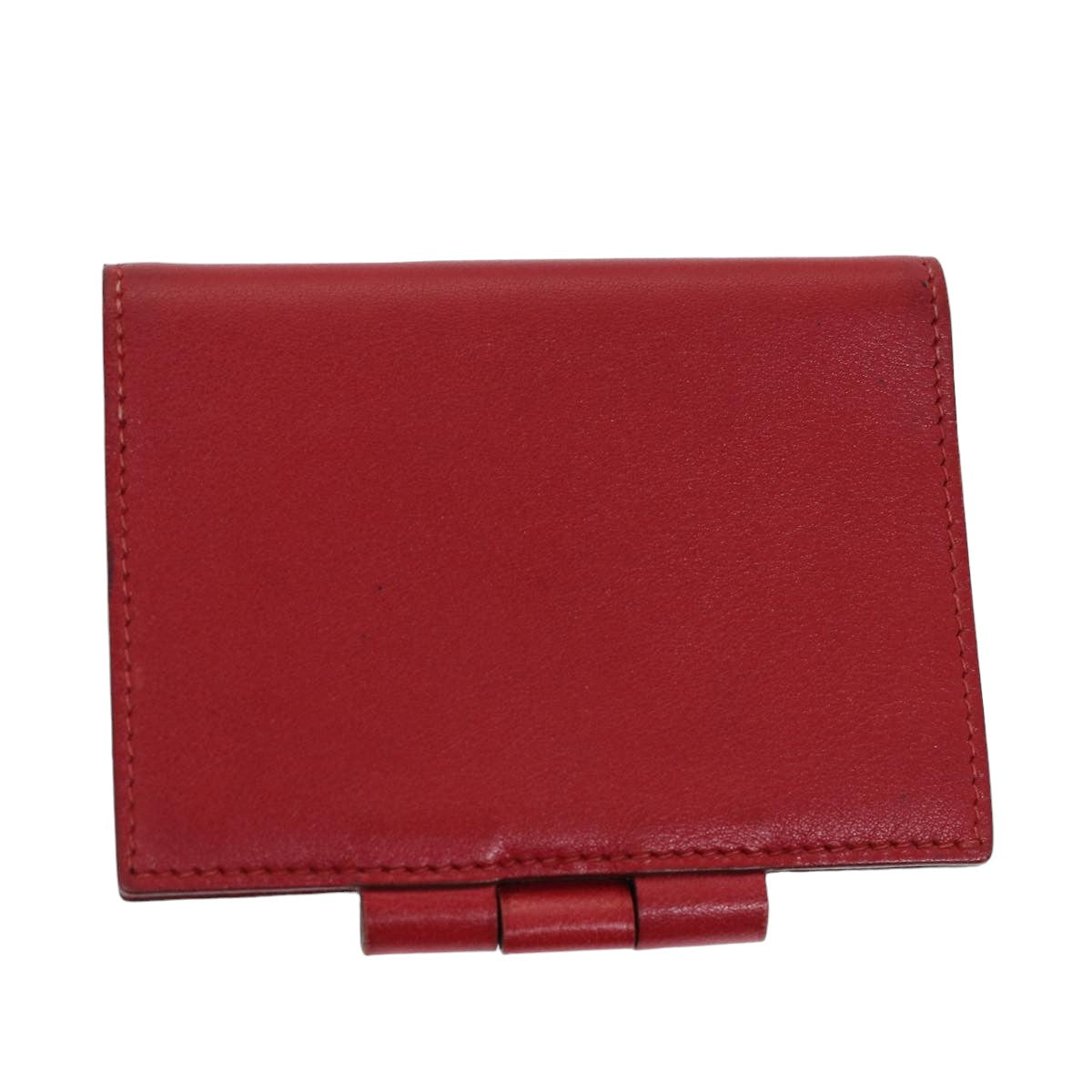 HERMES Agenda Mini Day Planner Cover Leather Red Auth bs14629