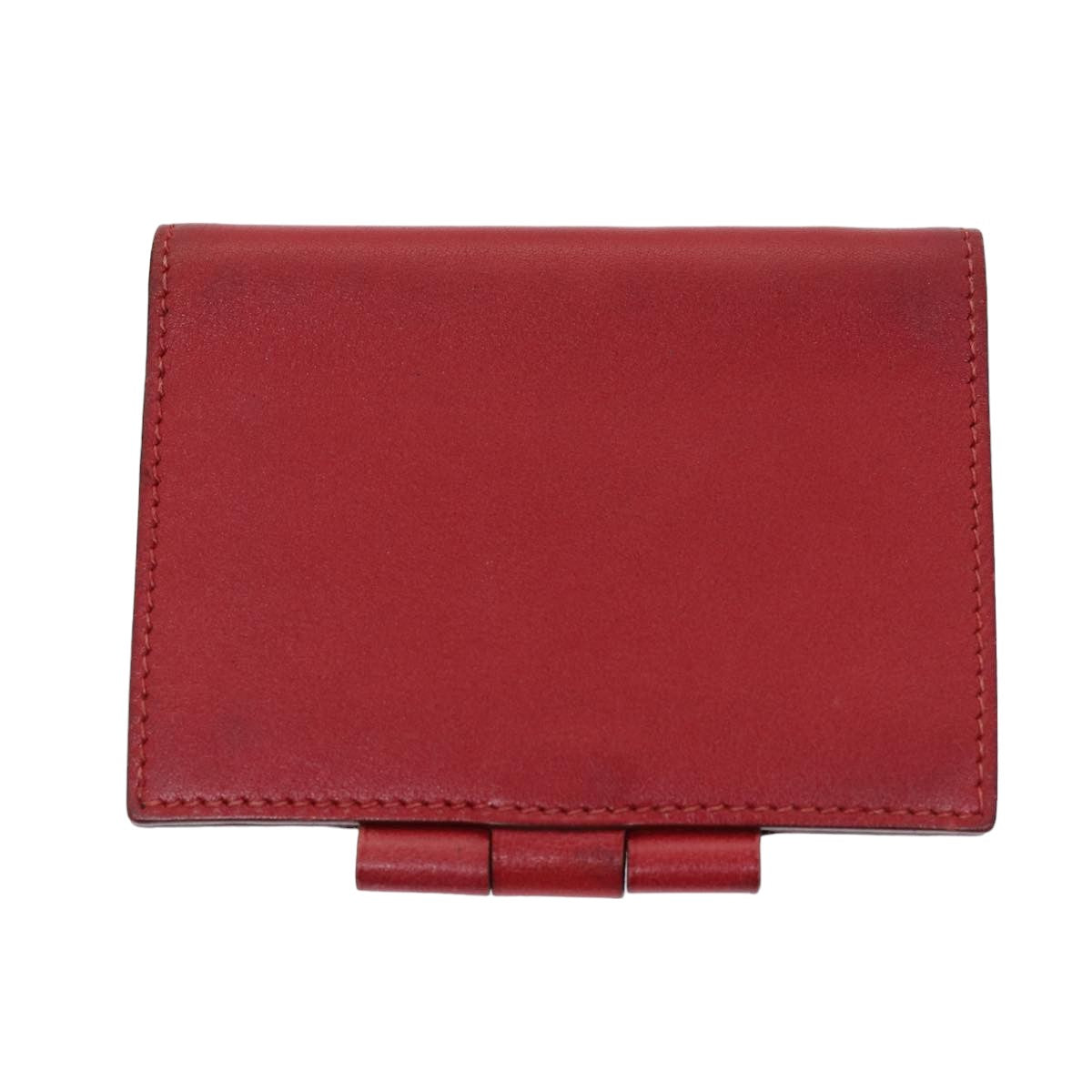 HERMES Agenda Mini Day Planner Cover Leather Red Auth bs14629