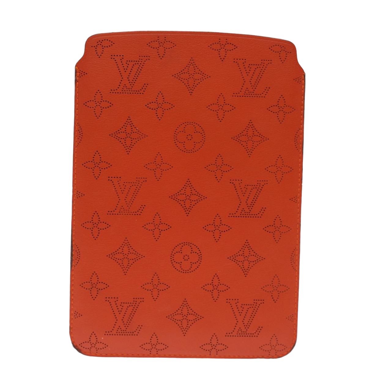 LOUIS VUITTON Mahina iPad Mini Soft Case iPad Case Orange LV Auth bs14632 - 0