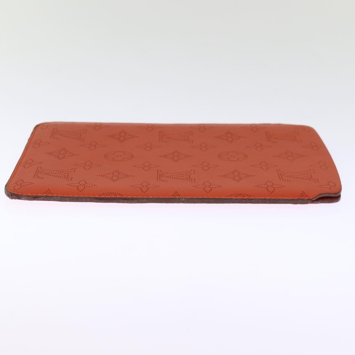 LOUIS VUITTON Mahina iPad Mini Soft Case iPad Case Orange LV Auth bs14632