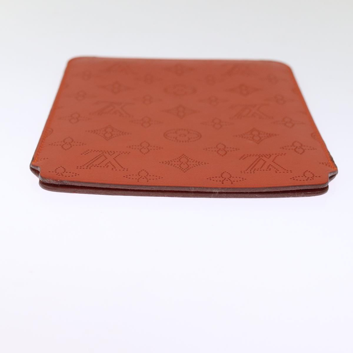 LOUIS VUITTON Mahina iPad Mini Soft Case iPad Case Orange LV Auth bs14632