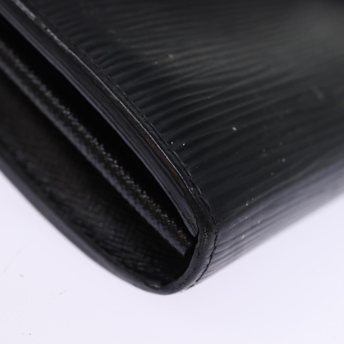 LOUIS VUITTON Epi Portefeuille Josephine Long Wallet Black LV Auth bs14636