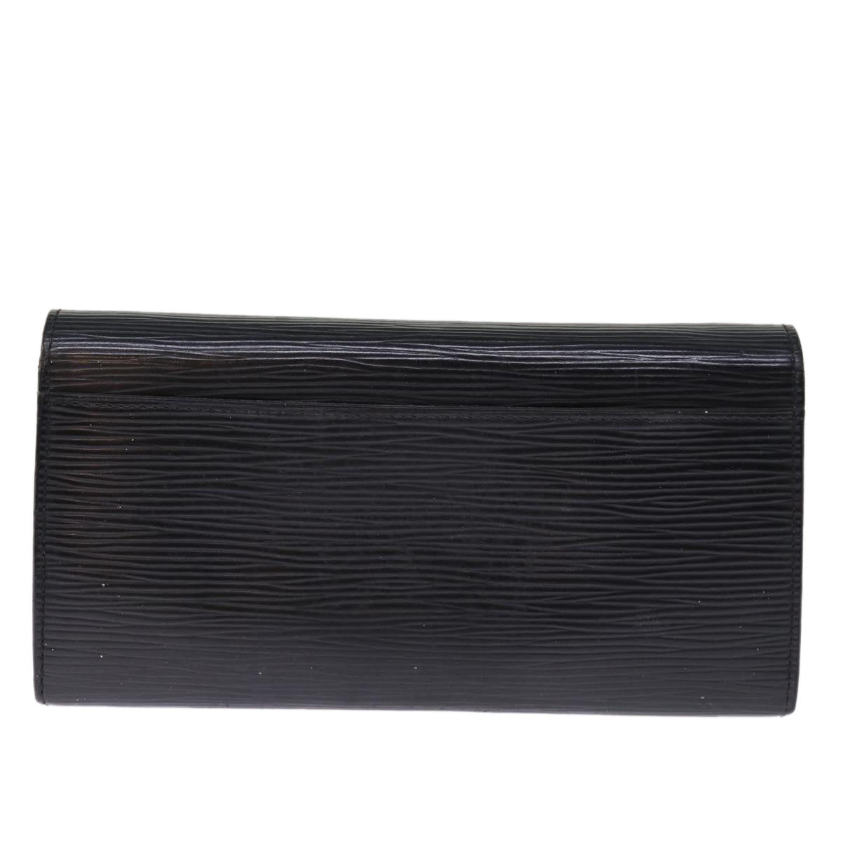 LOUIS VUITTON Epi Portefeuille Josephine Long Wallet Black LV Auth bs14636 - 0