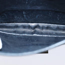 CELINE C Macadam Canvas Clutch Bag Navy Auth bs14643-14