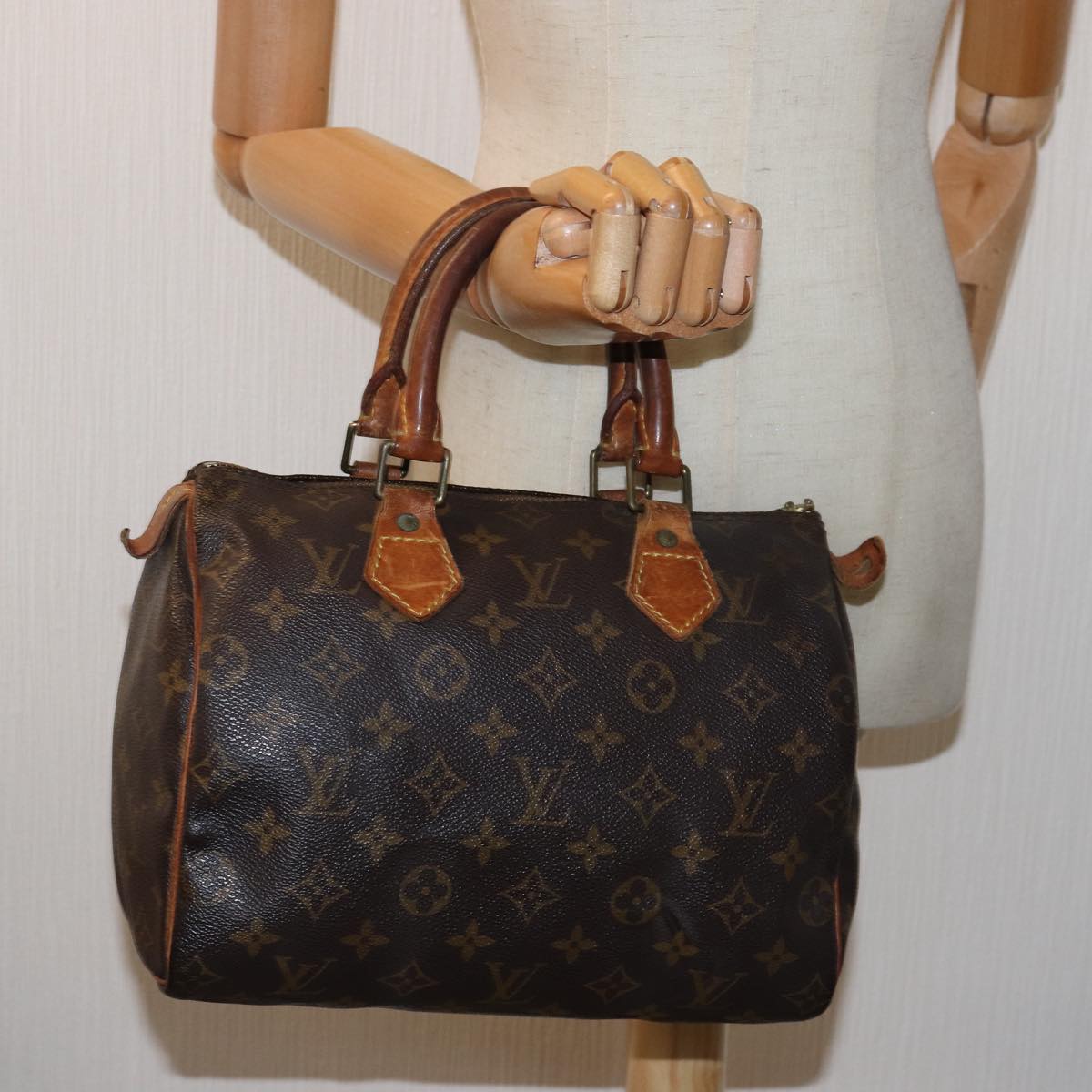 LOUIS VUITTON Monogram Speedy 25 Hand Bag M41528 LV Auth bs14663