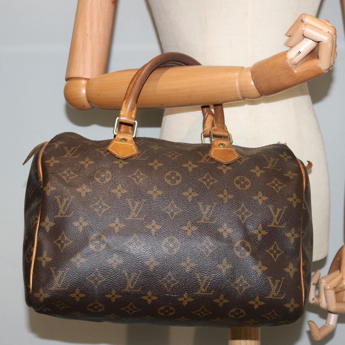 LOUIS VUITTON Monogram Speedy 30 Hand Bag M41526 LV Auth bs14665