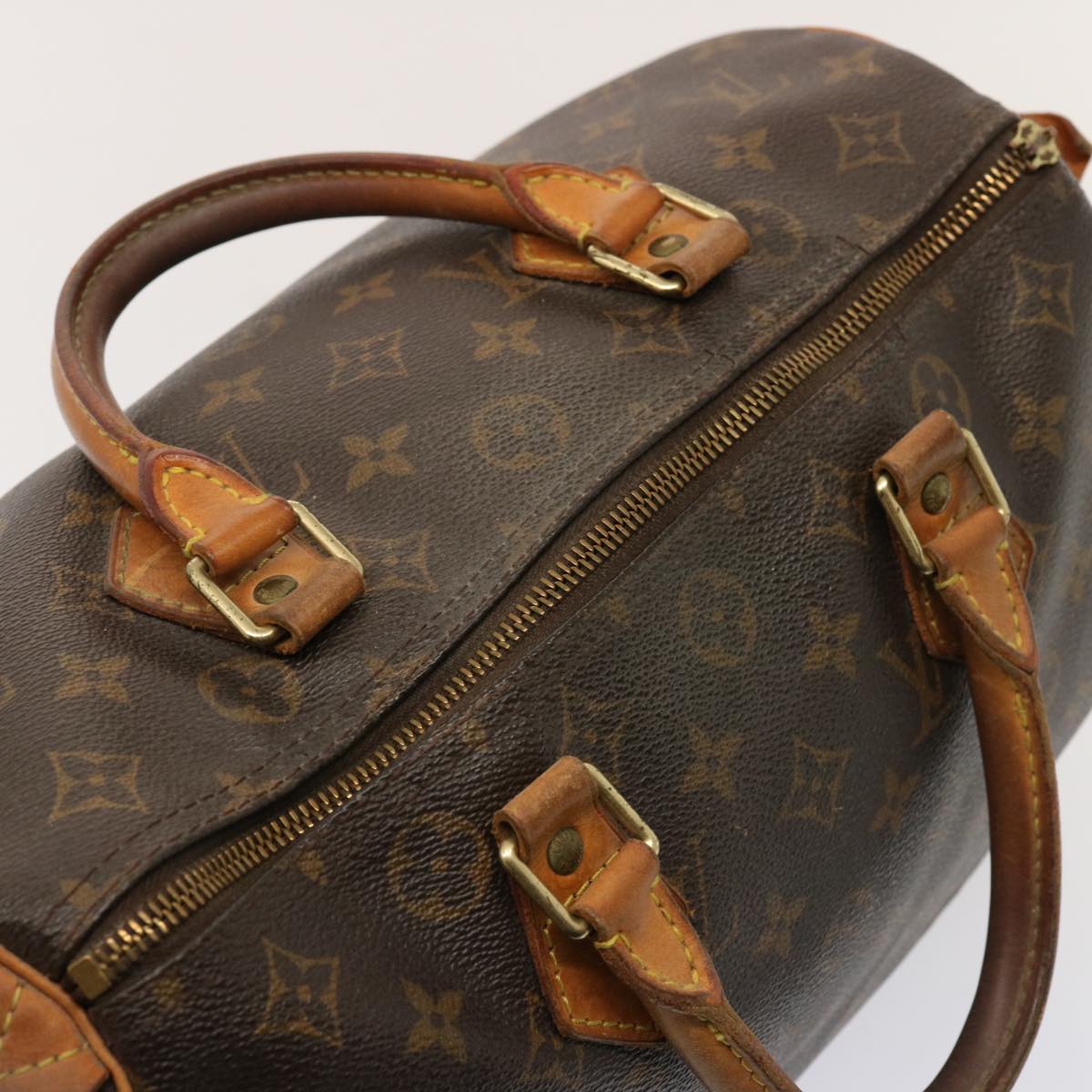 LOUIS VUITTON Monogram Speedy 30 Hand Bag M41526 LV Auth bs14665