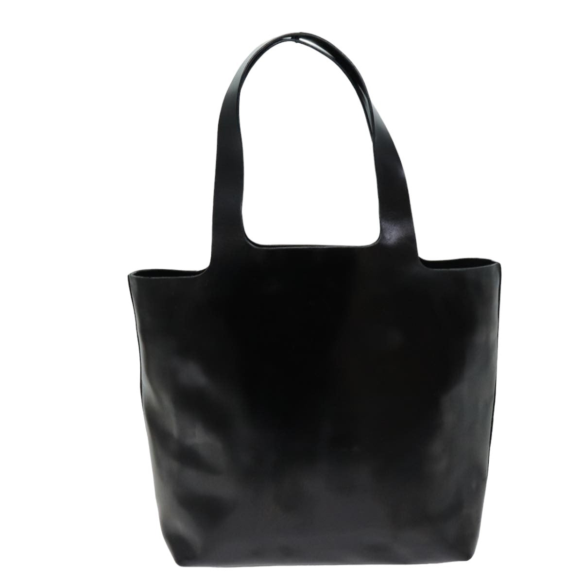 PRADA Hand Bag Leather Black Auth bs14681 - 0