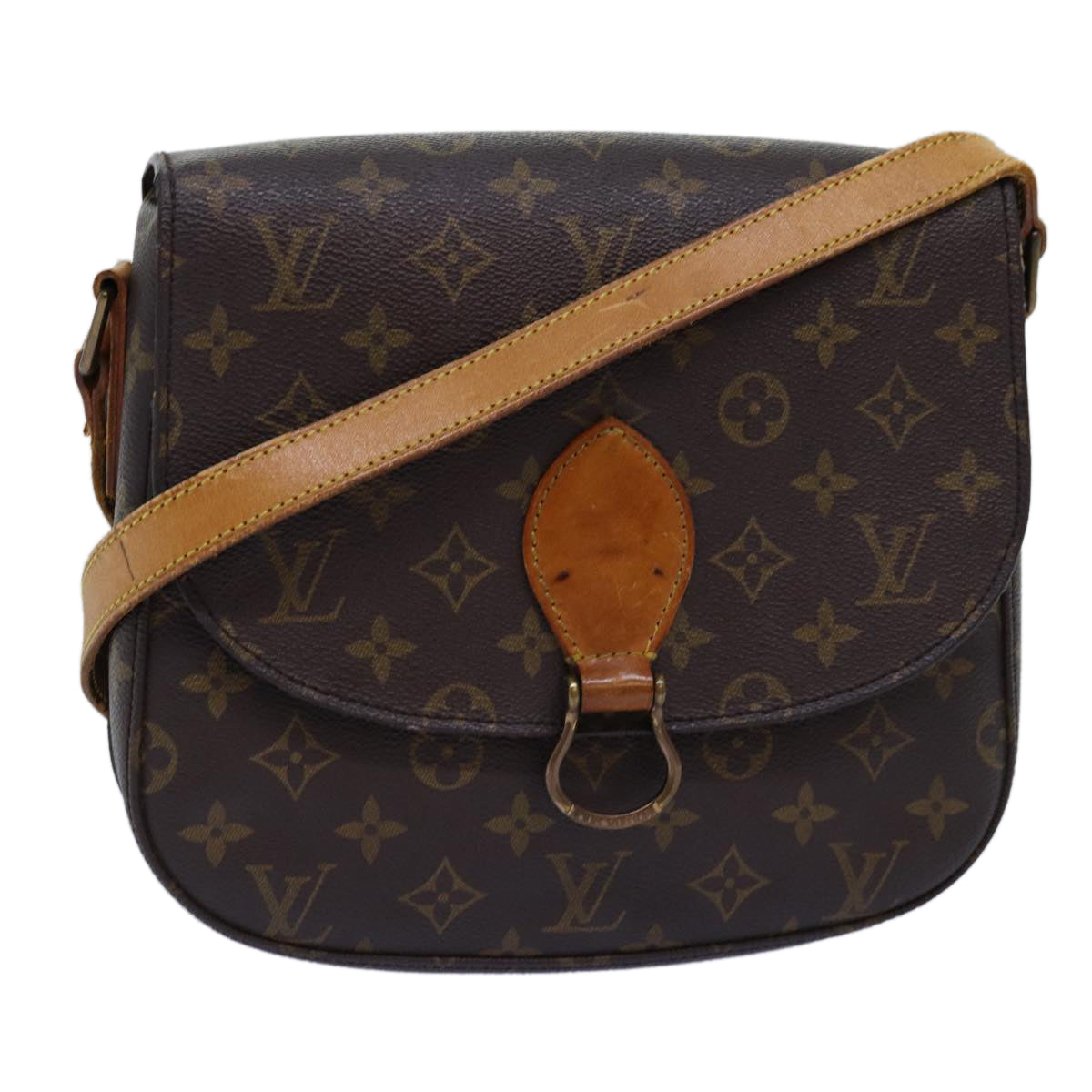 LOUIS VUITTON Monogram Saint Cloud GM Shoulder Bag M51242 LV Auth bs14700