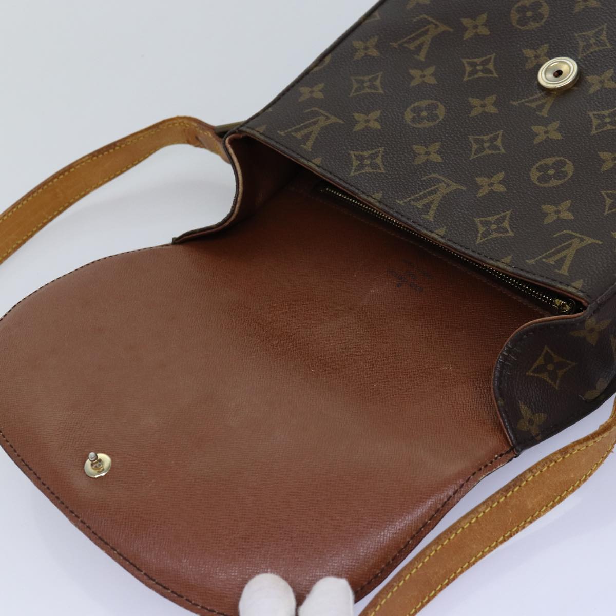 LOUIS VUITTON Monogram Saint Cloud GM Shoulder Bag M51242 LV Auth bs14700