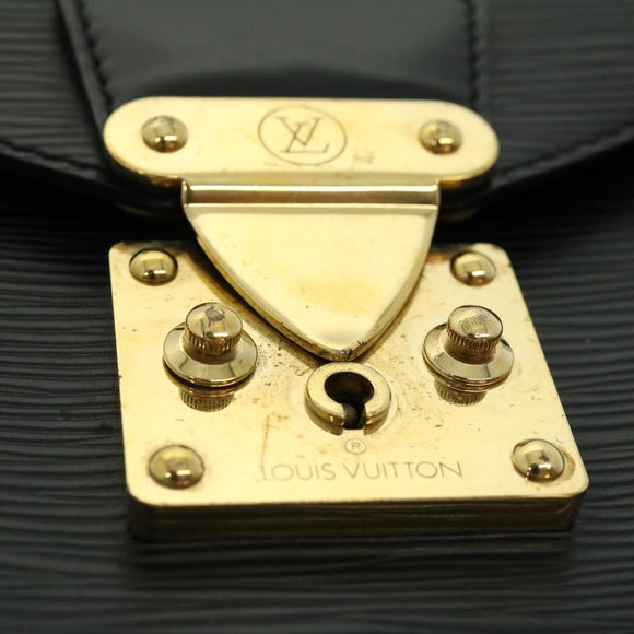LOUIS VUITTON Epi Monceau Hand Bag Black M52123 LV Auth bs1472