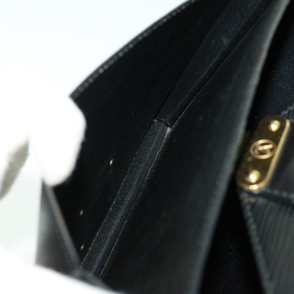 LOUIS VUITTON Epi Monceau Hand Bag Black M52123 LV Auth bs1472