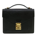 LOUIS VUITTON Epi Monceau Hand Bag Black M52123 LV Auth bs1472-13