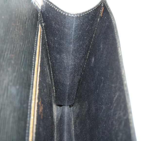 LOUIS VUITTON Epi Monceau Hand Bag Black M52123 LV Auth bs1472