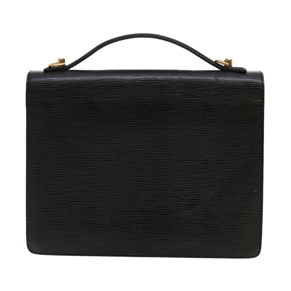 LOUIS VUITTON Epi Monceau Hand Bag Black M52123 LV Auth bs1472
