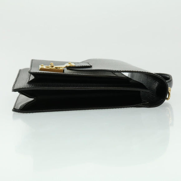 LOUIS VUITTON Epi Monceau Hand Bag Black M52123 LV Auth bs1472
