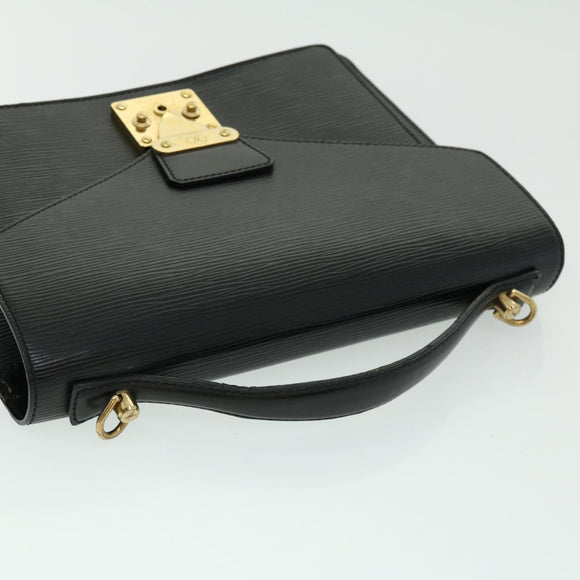LOUIS VUITTON Epi Monceau Hand Bag Black M52123 LV Auth bs1472