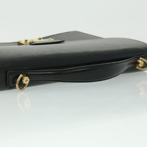 LOUIS VUITTON Epi Monceau Hand Bag Black M52123 LV Auth bs1472
