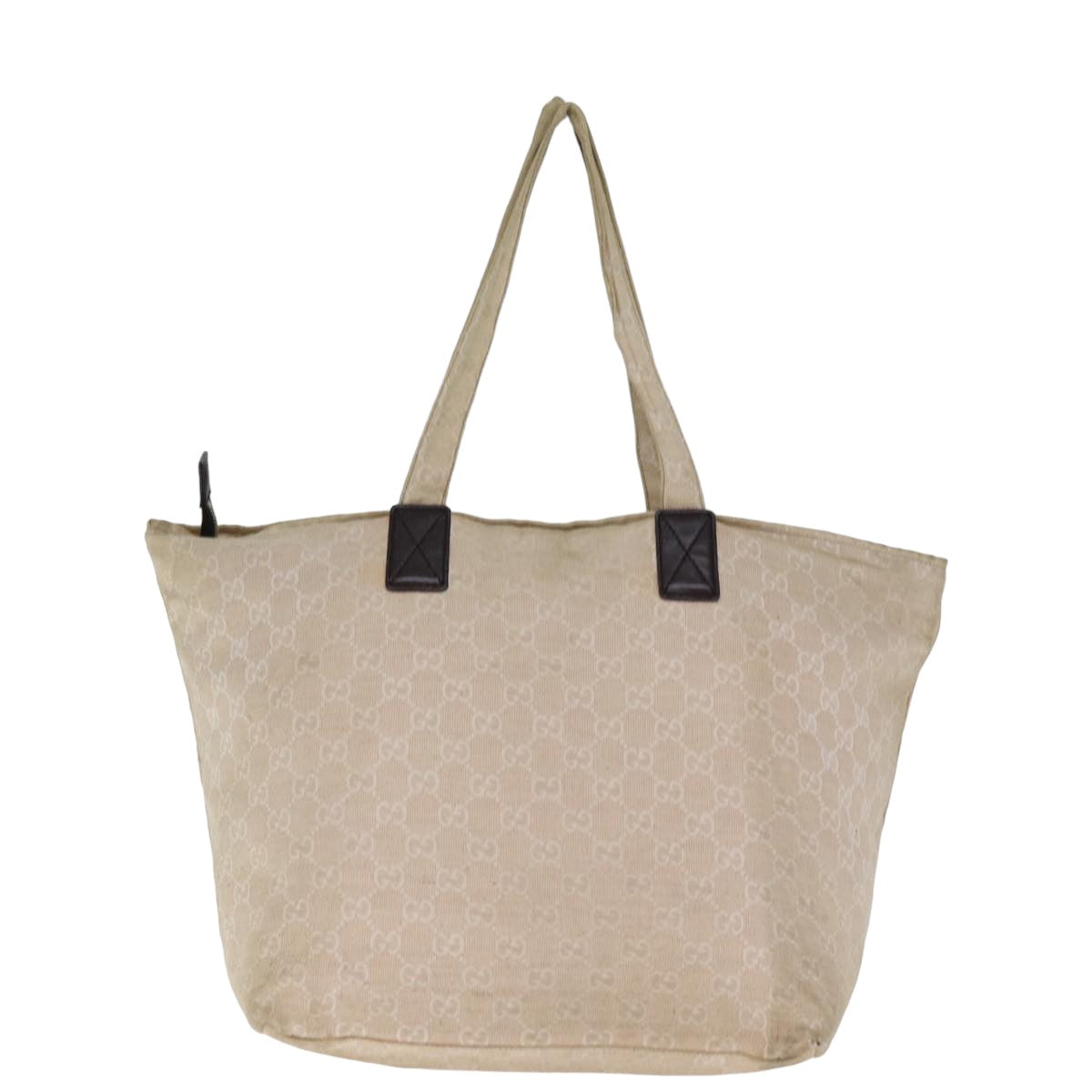 GUCCI Tote Bag Canvas Beige 283416 Auth bs14730 - 0