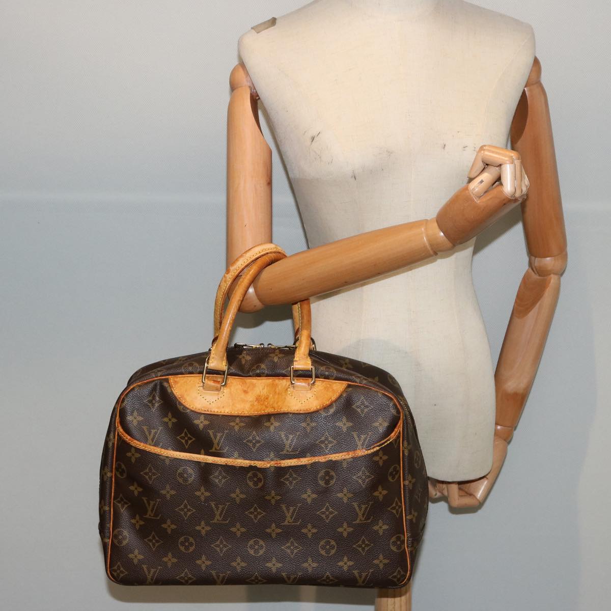 LOUIS VUITTON Monogram Deauville Hand Bag M47270 LV Auth bs14744