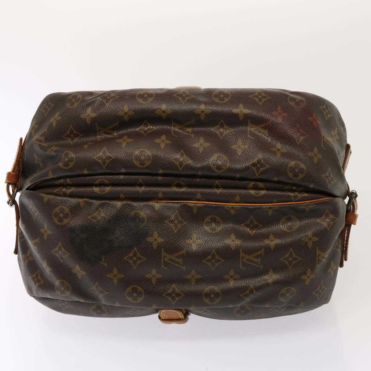 LOUIS VUITTON Monogram Saumur 35 Shoulder Bag M42254 LV Auth bs14746