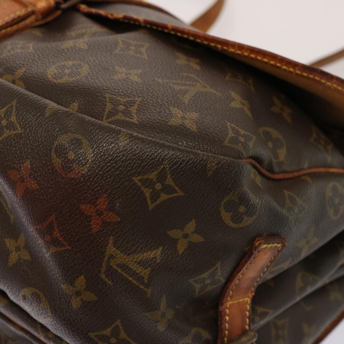 LOUIS VUITTON Monogram Saumur 35 Shoulder Bag M42254 LV Auth bs14746