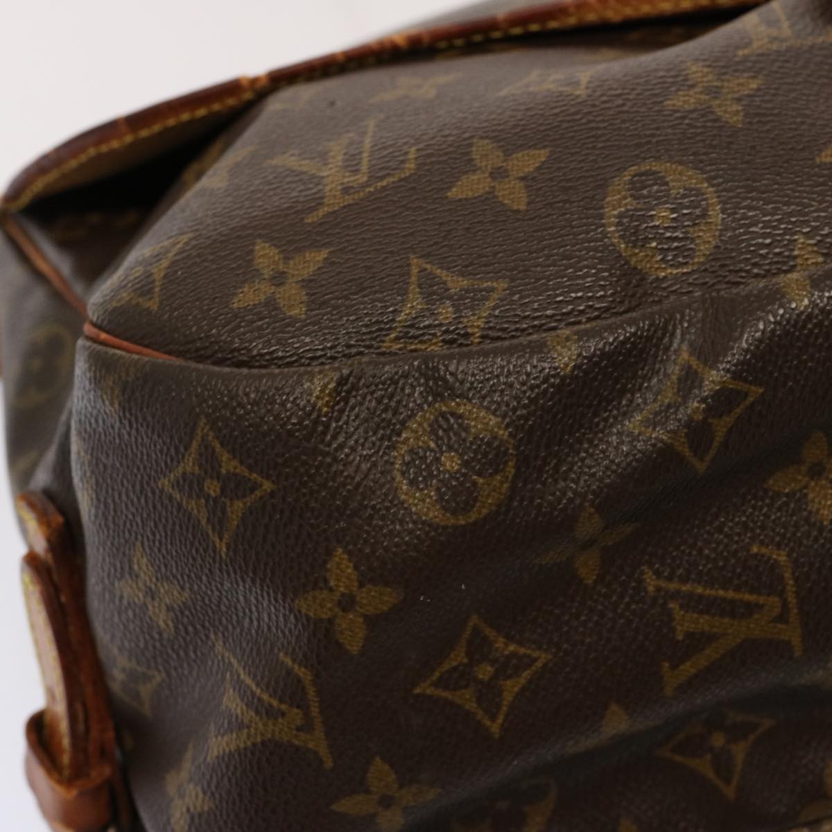 LOUIS VUITTON Monogram Saumur 35 Shoulder Bag M42254 LV Auth bs14746