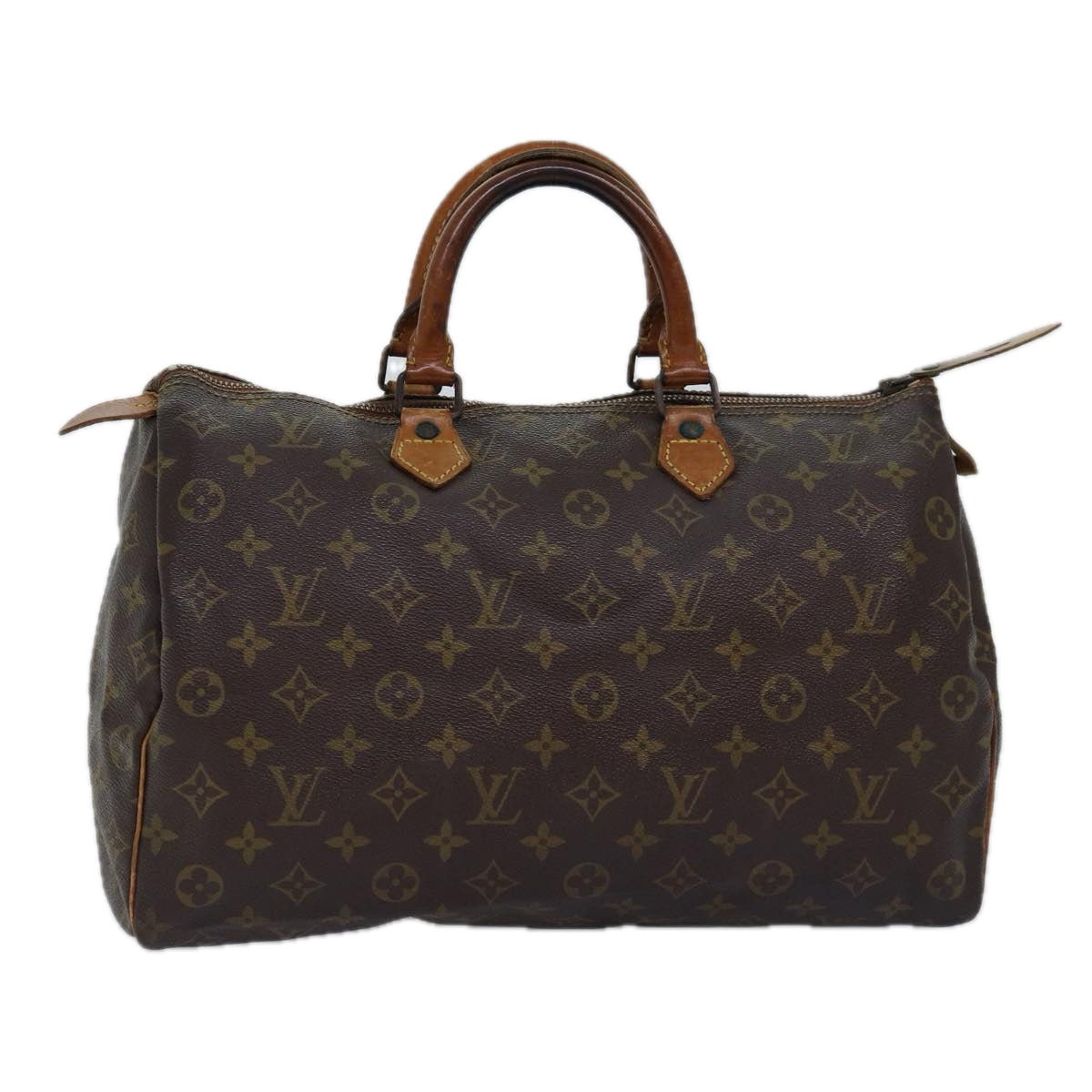 LOUIS VUITTON Monogram Speedy 35 Hand Bag M41524 LV Auth bs14747