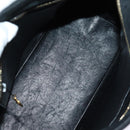 CHANEL Matelasse Tote Bag Suede Standard Black CC Auth bs14754-10