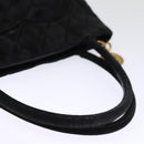 CHANEL Matelasse Tote Bag Suede Standard Black CC Auth bs14754-7