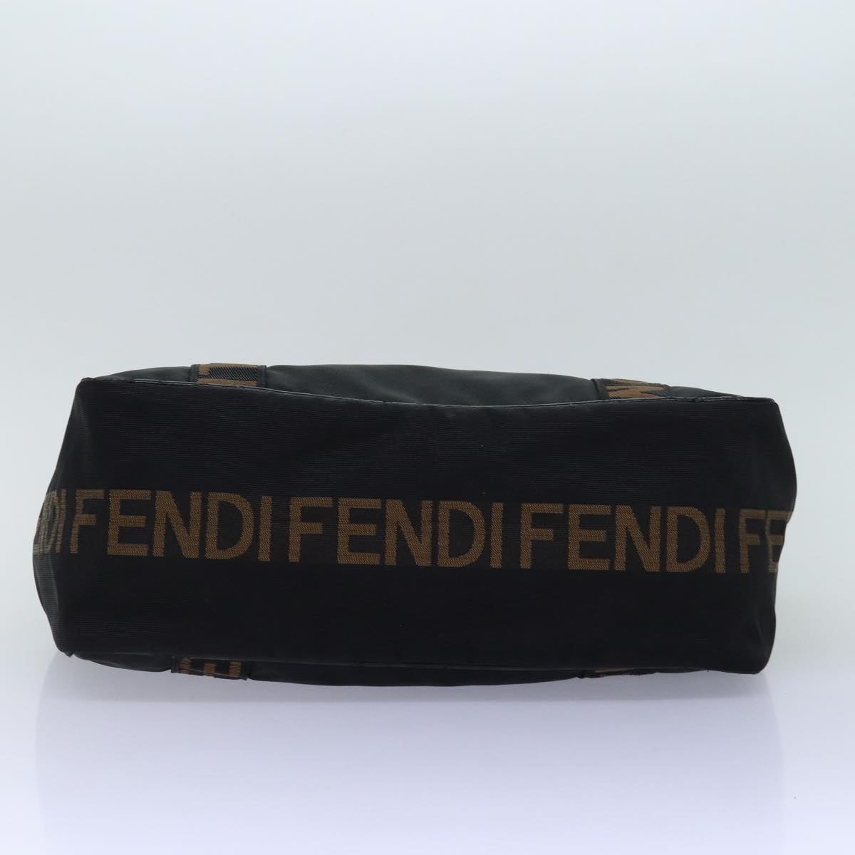 FENDI Tote Bag Nylon Black Auth bs14772